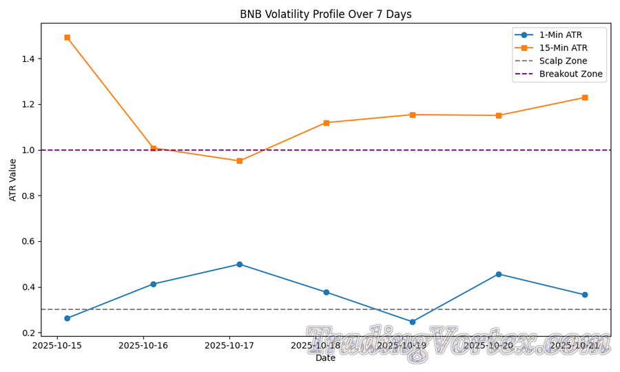 BNB Volatility Profile Over 7 Days