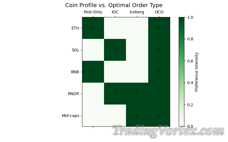 Coin Liquidity Profile vs. Optimal Order Type – ETH, SOL, BNB, RNDR, Mid-Caps
