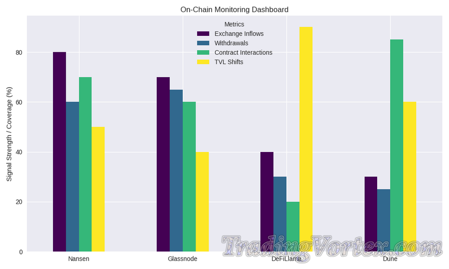 On-Chain Monitoring Dashboard – Signal Coverage Across Key Analytics Platforms