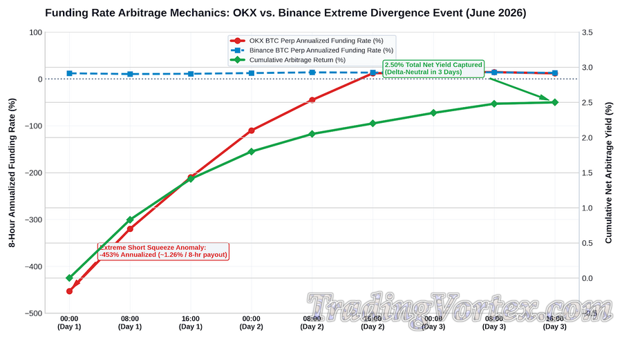 Funding Rate Arbitrage Mechanics: OKX vs. Binance Extreme Divergence Event (June 2026)