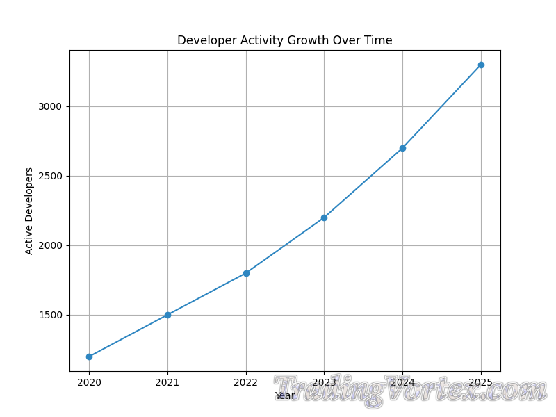 Developer Activity Line Chart