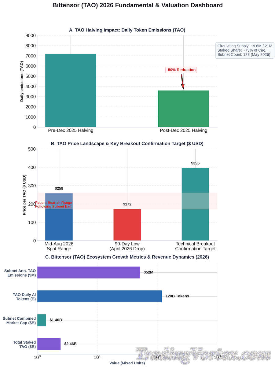 Bittensor (TAO) 2026 Fundamental & Valuation Dashboard