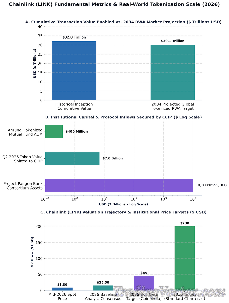 Chainlink (LINK) Fundamental Metrics & Real-World Tokenization Scale