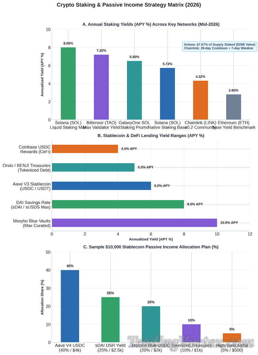 Crypto Staking & Passive Income Strategy Matrix (2026)