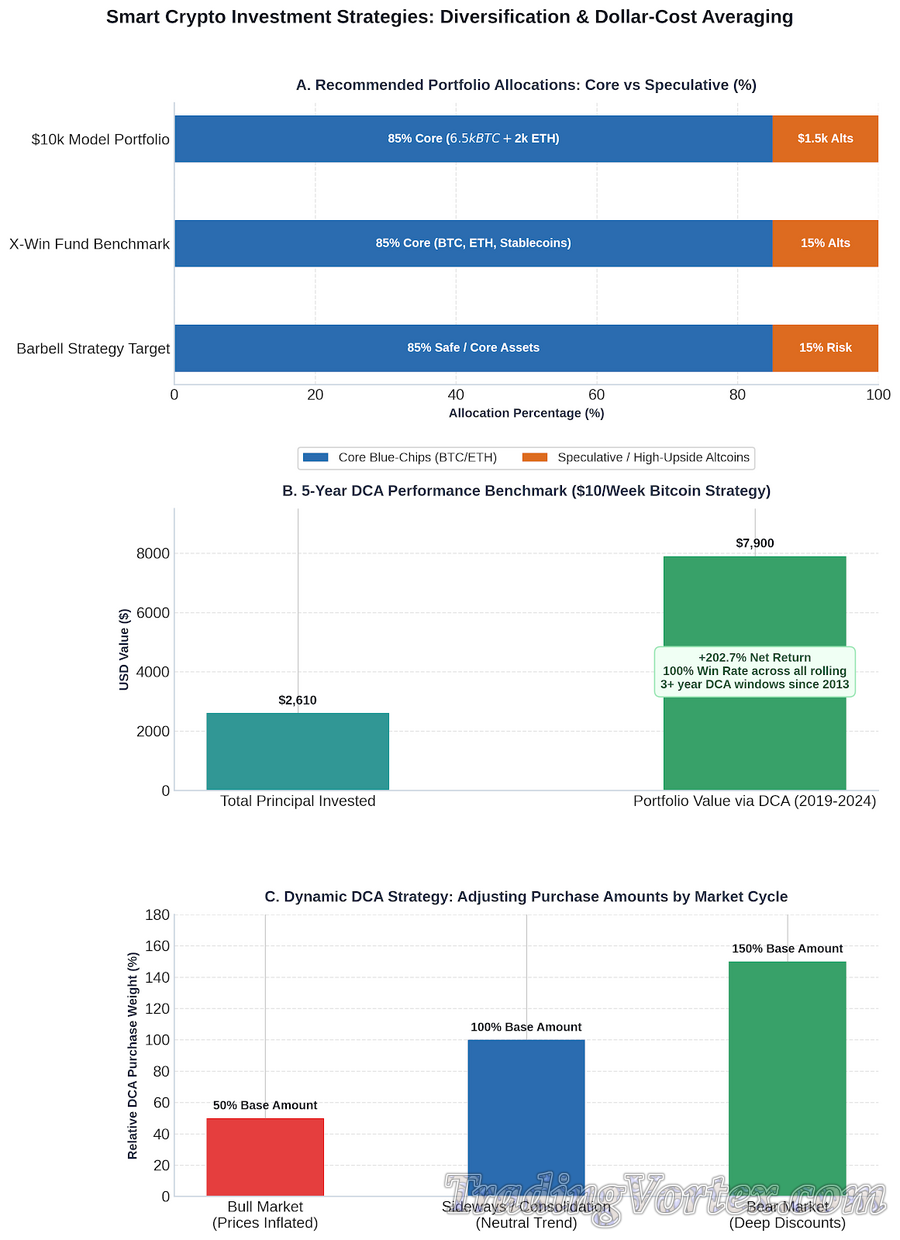 Smart Crypto Investment Strategies: Diversification & Dollar-Cost Averaging
