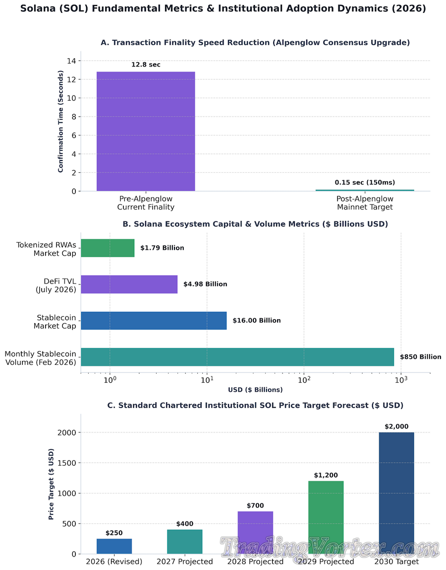 Solana (SOL) Fundamental Metrics & Institutional Adoption Dynamics