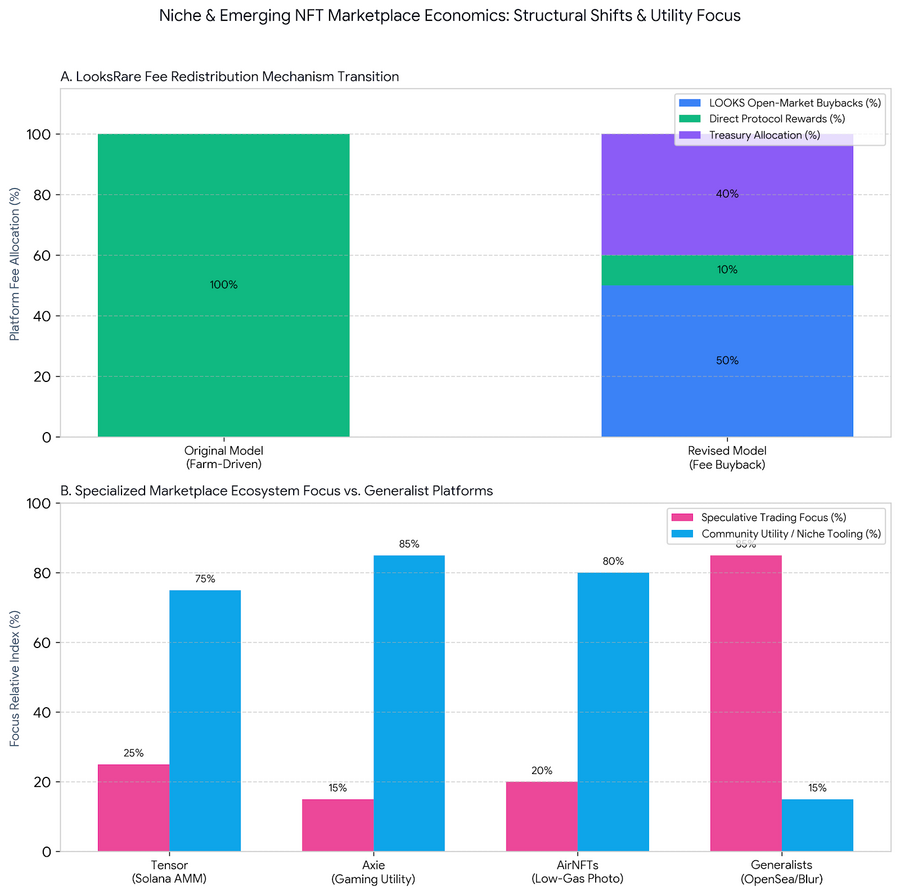 Structural Comparative Analysis of LooksRare Fee Model Evolution and Niche vs. Generalist NFT Marketplace Ecosystem Alignment