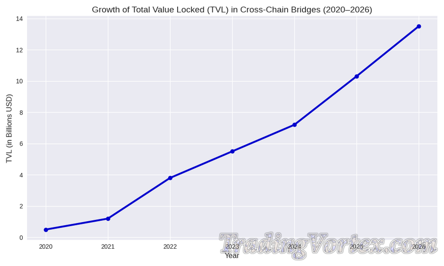 Growth of Total Value Locked (TVL) in Cross-Chain Bridges (2020&ndash;2026)