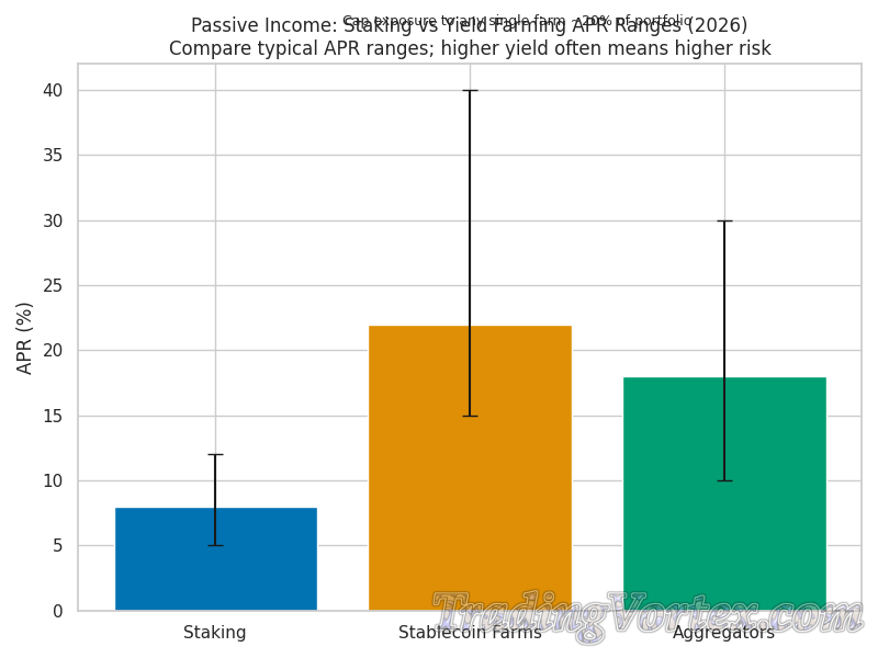 Passive Income: APR Ranges and Risk Tradeoffs