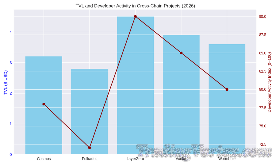 TVL and Developer Activity in Cross-Chain Projects (2026)
