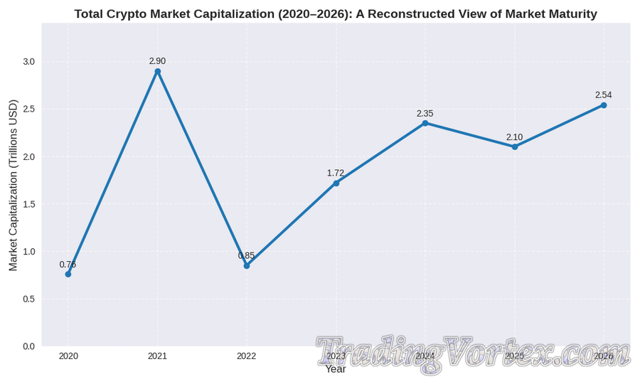Total Crypto Market Capitalization (2020–2026)