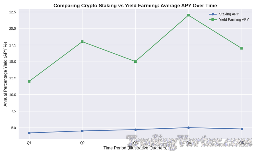 APY Comparison: Staking vs Yield Farming