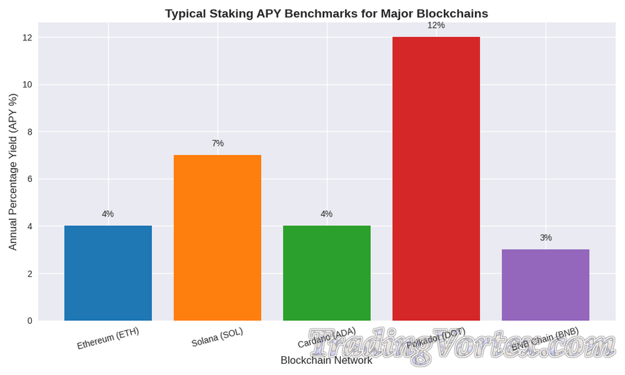 Staking APY Benchmarks Across Major Blockchains
