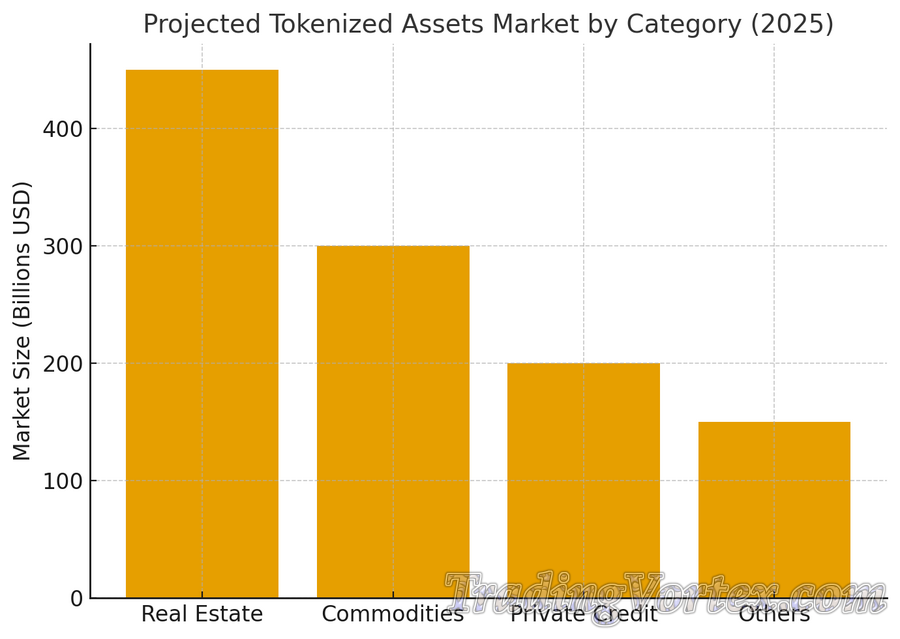 Tokenized Assets Market by Category in 2025 (Projected Value in Billions USD)