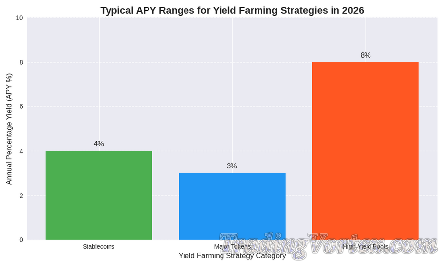 Typical APY Ranges for Yield Farming Strategies in 2026