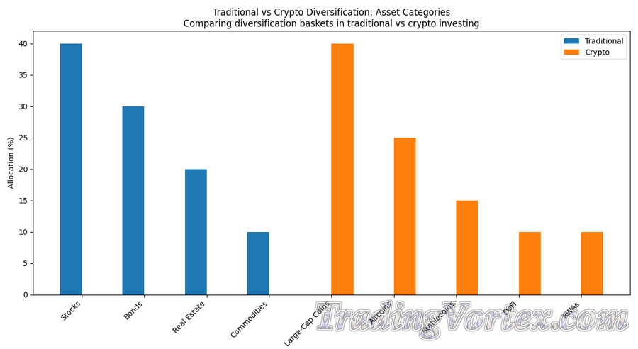 Traditional vs Crypto Diversification: Asset Categories