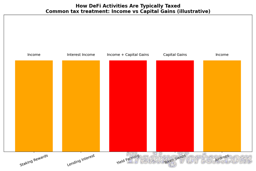 Common DeFi Tax Treatment: Income vs Capital gains
