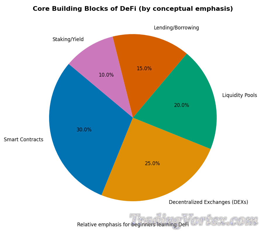 Core Building Blocks of DeFi (by conceptual emphasis)