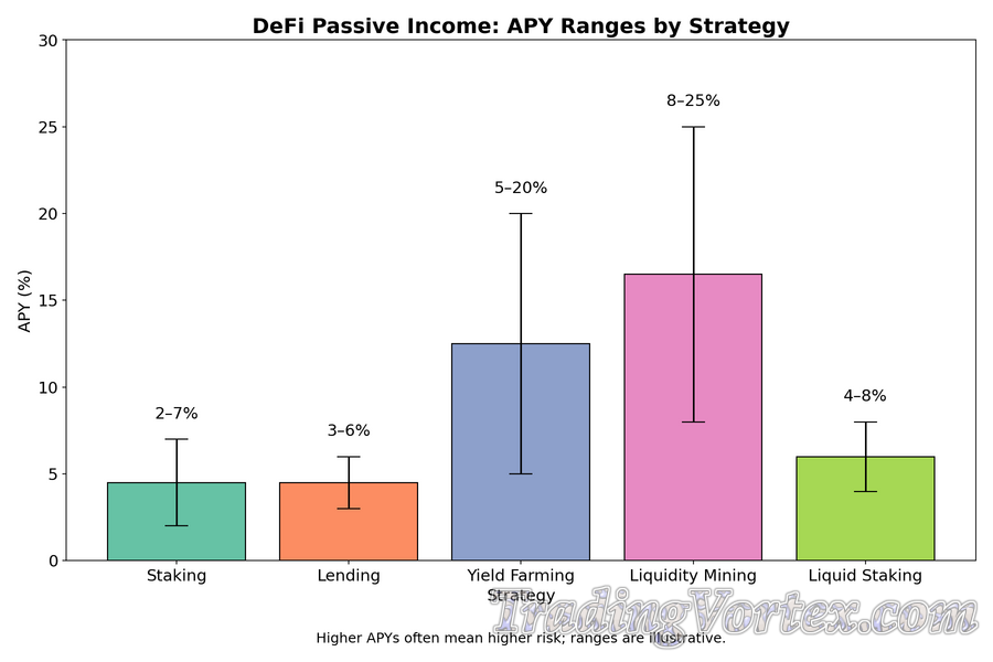 DeFi Passive Income: APY Ranges by Strategy