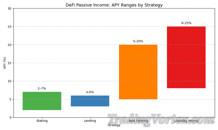 DeFi Passive Income: APY Ranges by Strategy