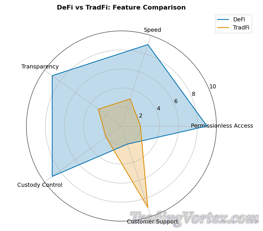 DeFi vs TradFi: Feature Comparison