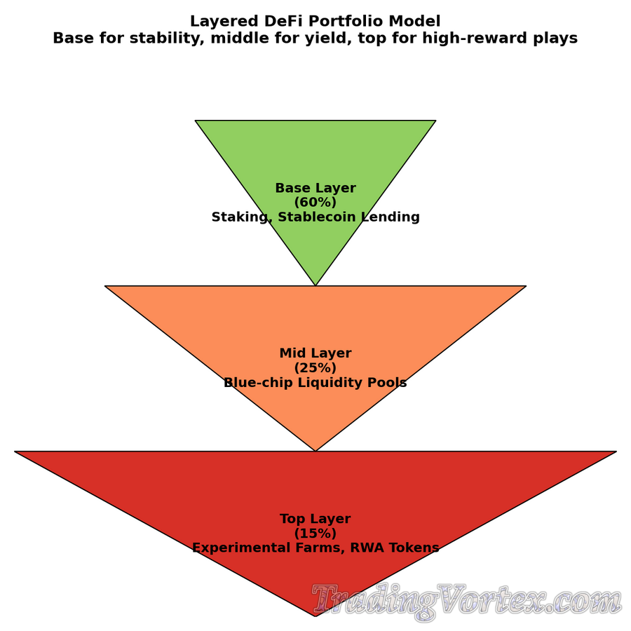 Layered DeFi Portfolio Pyramid