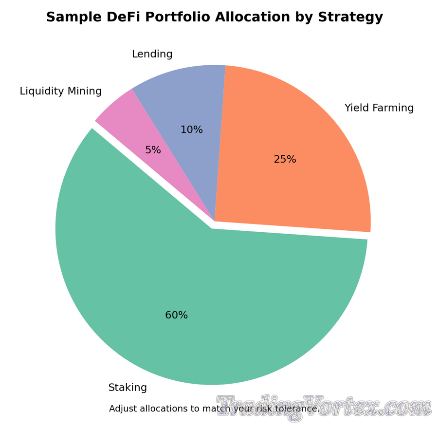 Sample DeFi Portfolio Allocation by Strategy