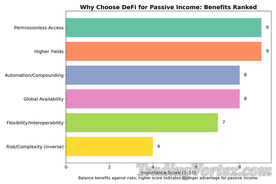 Why Choose DeFi for Passive Income: Benefits Ranked