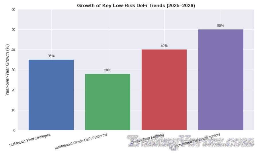 Growth of Key Low‑Risk DeFi Trends (2025–2026)