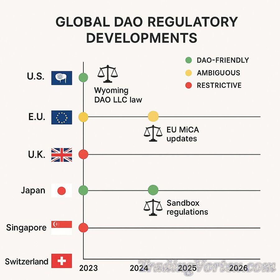 Infographic Timeline: Global DAO Regulatory Developments