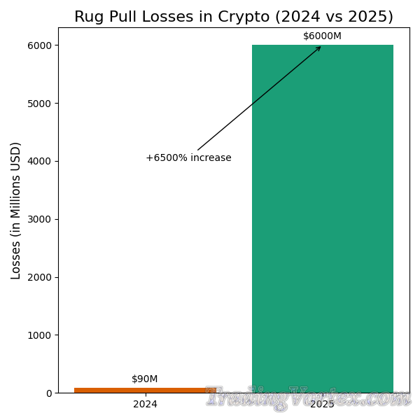 Rug Pull Losses in Crypto (2024 vs 2025)