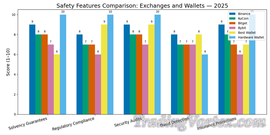 Safety Features Comparison: Exchanges and Wallets &mdash; 2025