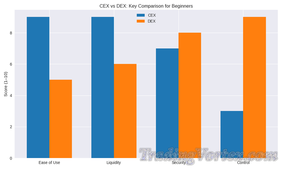 CEX vs DEX: Key Comparison for Beginners