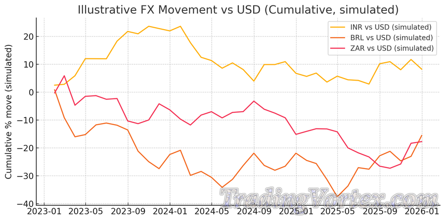 Currency Movement vs. USD – Cumulative Impact on Returns