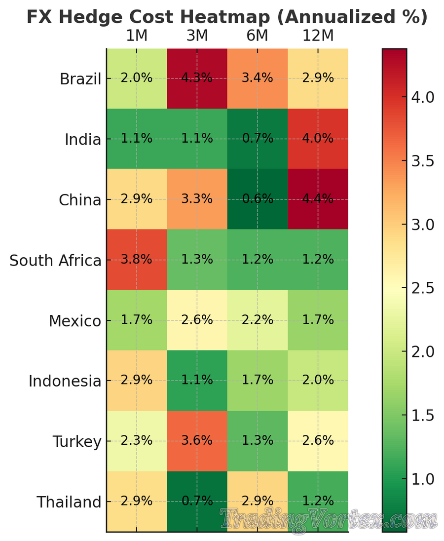 FX Hedge Cost Heatmap