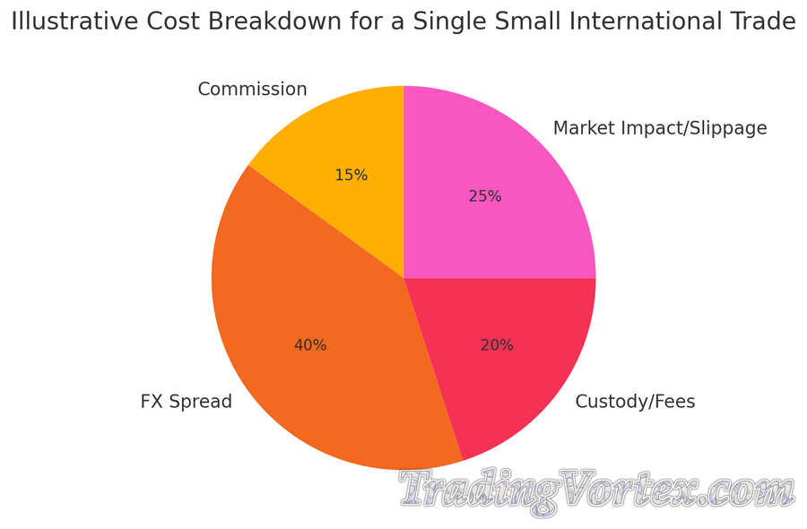 Trade Cost Breakdown for a Small International Equity Trade