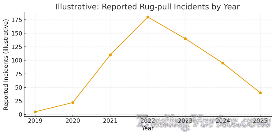 Reported Rug-pull Incidents by Year