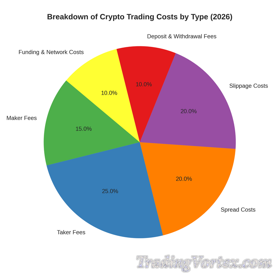 Breakdown of Crypto Trading Costs by Type (2026)