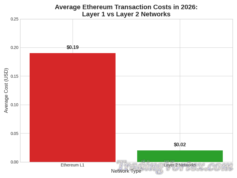 Average Ethereum Transaction Costs in 2026: Layer 1 vs. Layer 2 Networks
