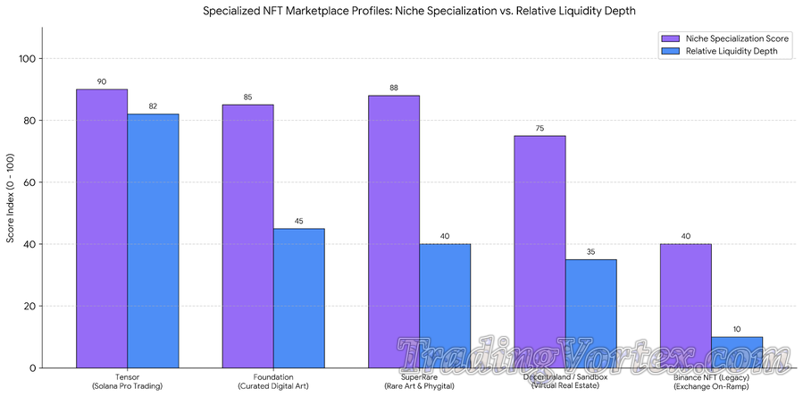 Specialized NFT Marketplace Profiles: Comparing Niche Focus Scores vs. Relative Liquidity Depth Across Emerging Platforms