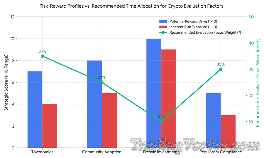 Risk-Reward Profiles vs. Recommended Time Allocation for Crypto Evaluation Factors