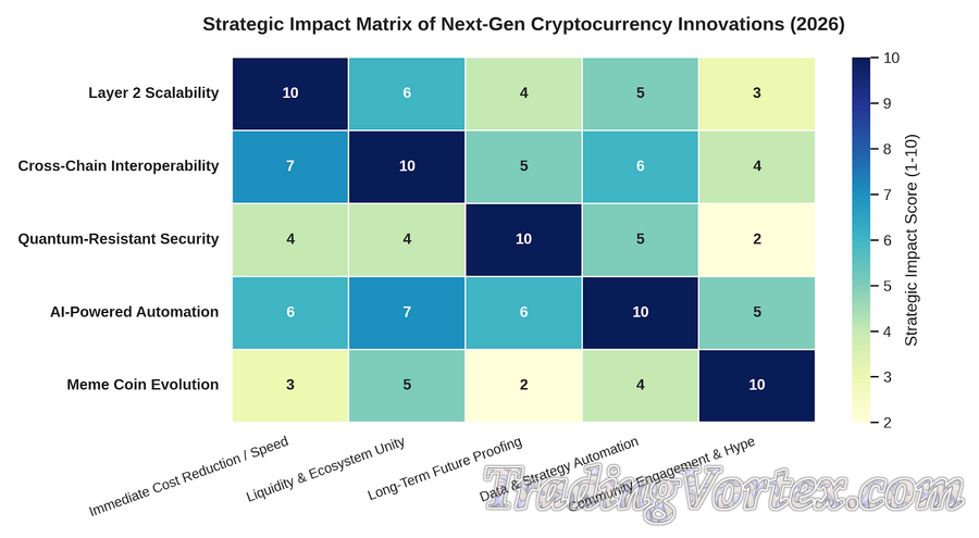 Strategic Impact Matrix of Next-Gen Cryptocurrency Innovations (2026)