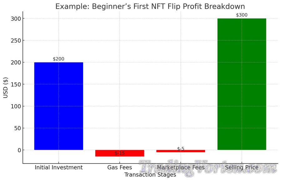 Beginner’s First NFT Flip Profit Breakdown
