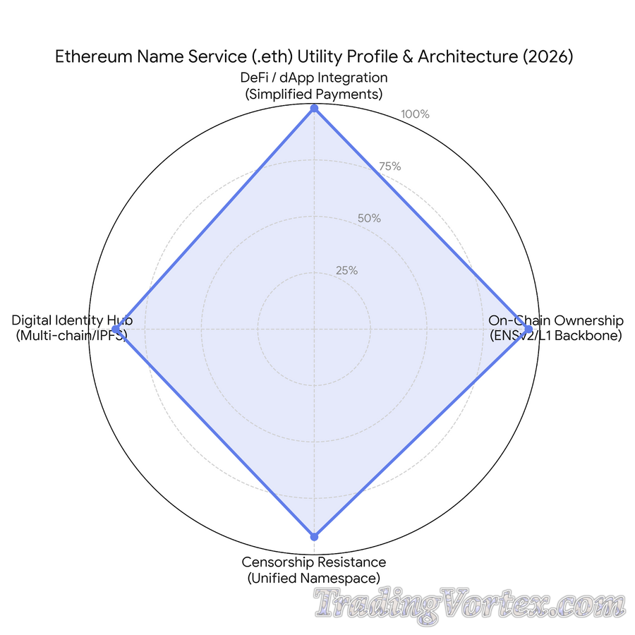 Functional Utility Architecture of the Ethereum Name Service (.eth) in 2026