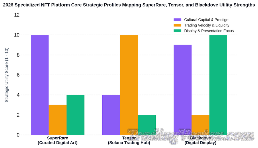 2026 Specialized NFT Platform Core Strategic Profiles Mapping SuperRare, Tensor, and Blackdove Utility Strengths