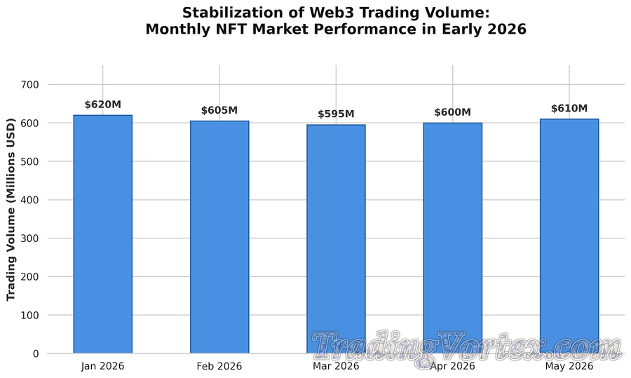 Stabilization of Web3 Trading Volume: Monthly NFT Market Performance in Early 2026