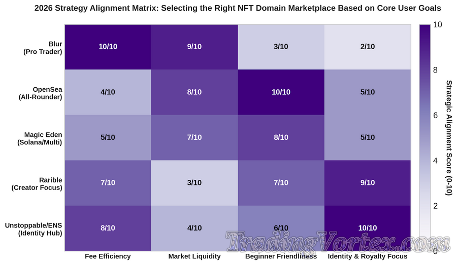 2026 Strategy Alignment Matrix: Selecting the Right NFT Domain Marketplace Based on Core User Goals