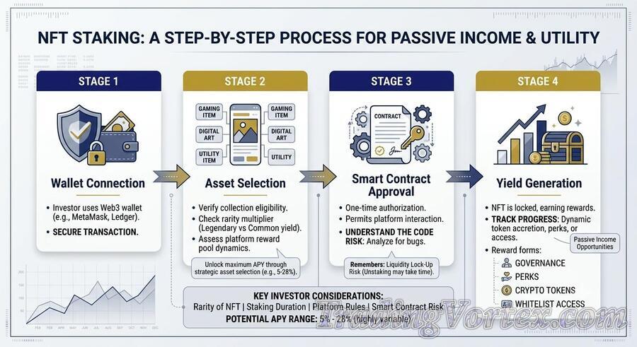 NFT Staking Architecture: A Step-by-Step Guide to Passive Income, Risk Management, and Utility