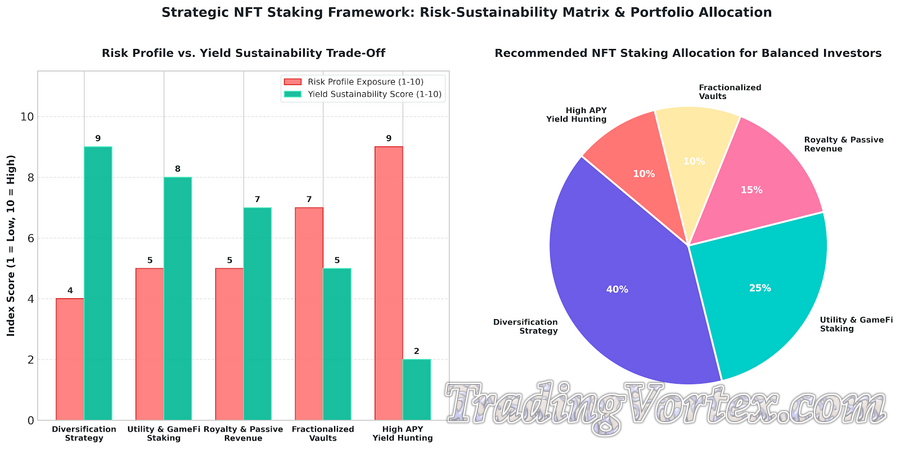 Strategic NFT Staking Framework: Risk Profile vs. Yield Sustainability Trade-Off Matrix and Recommended Portfolio Allocation Breakdown for Investors
