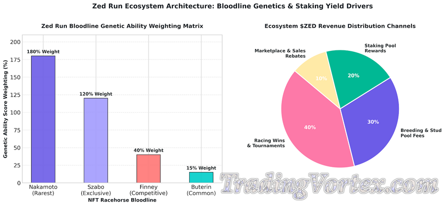 Zed Run Ecosystem Architecture: Bloodline Genetic Weighting Matrix and $ZED Reward Distribution Channels